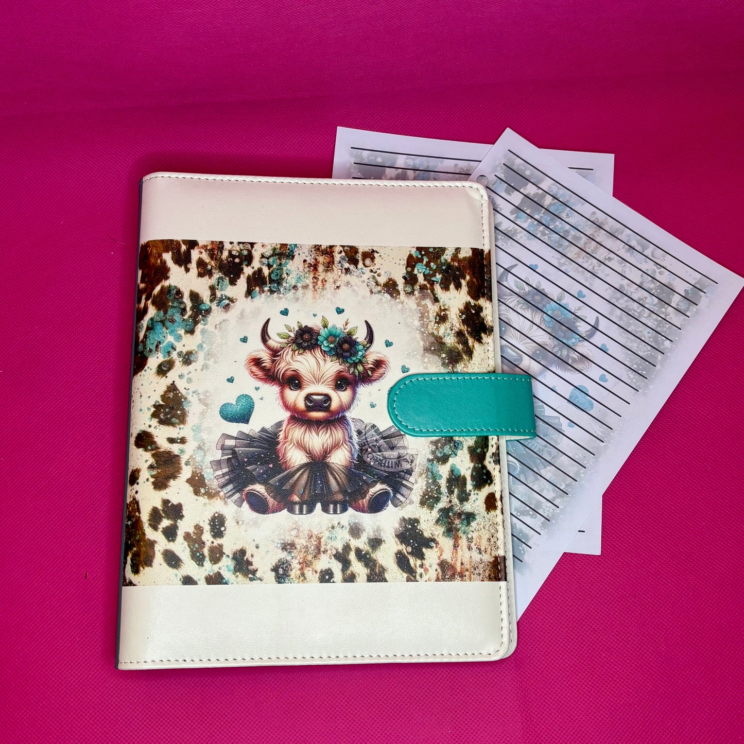 Rodeo Ballerina Binder Bundle - A5 Binder, Matching Paper & Beaded Pen