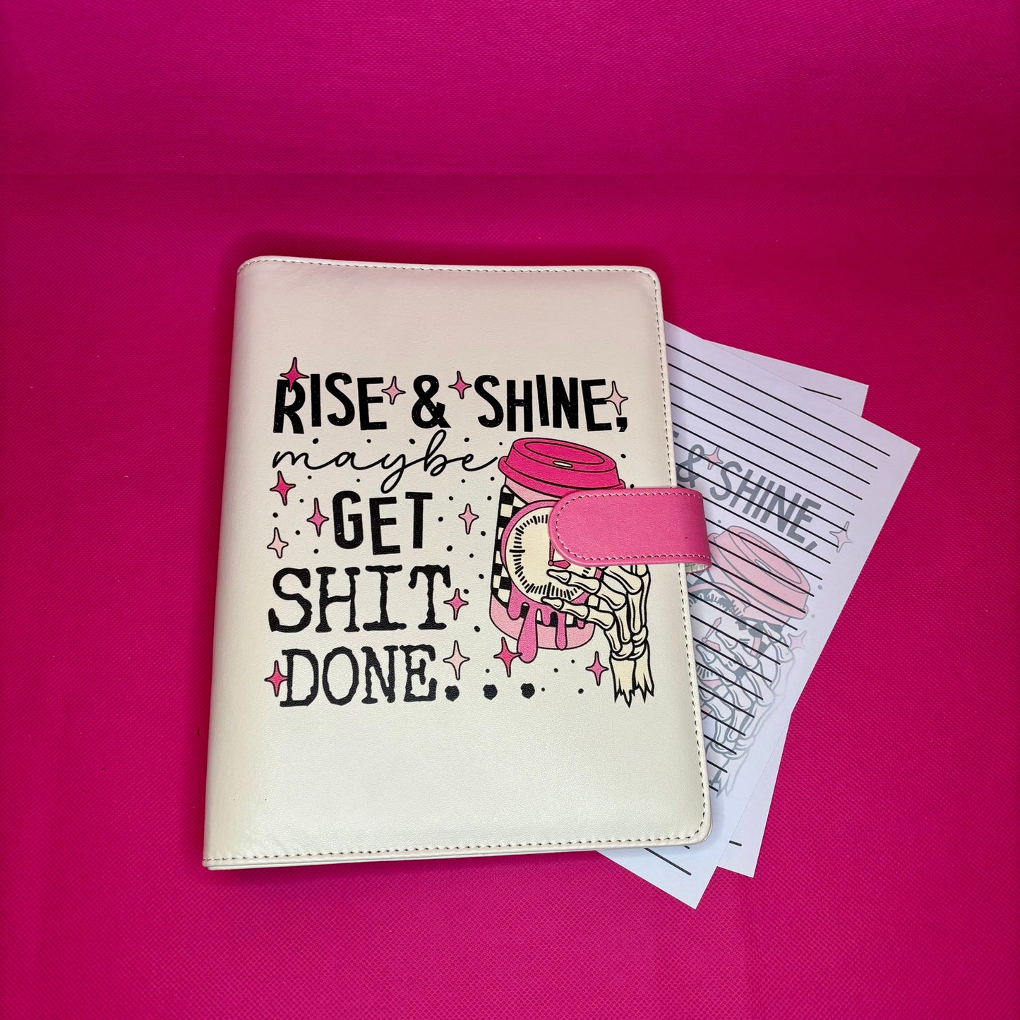 Rise & Shine Binder Bundle - A5 Binder, Matching Paper & Beaded Pen