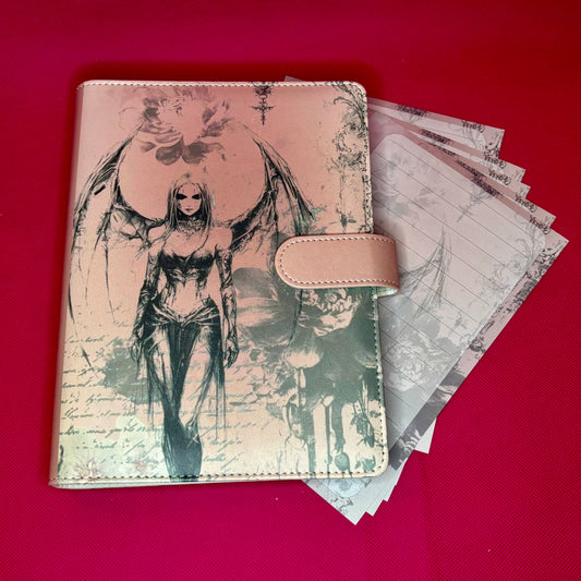 The Fallen Binder Bundle - A5 Binder, Matching Paper & Beaded Pen