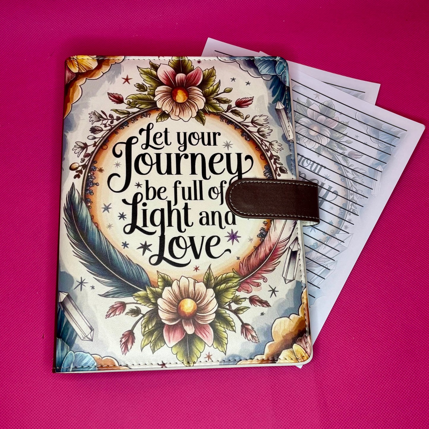 Let Your Journey Binder Bundle - A5 Binder, Matching Paper & Beaded Pen