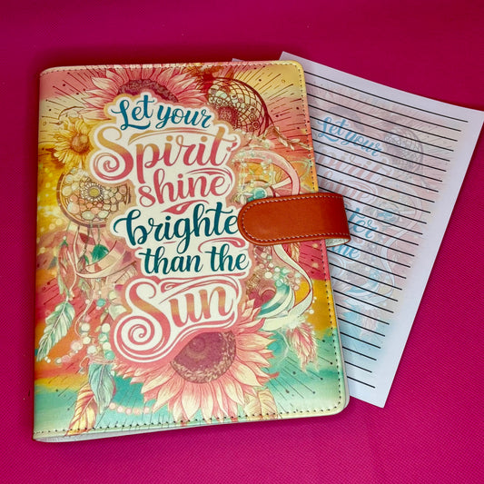 Spirit Shine Binder Bundle - A5 Binder, Matching Paper & Beaded Pen