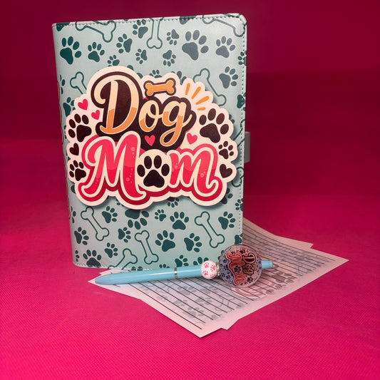 Dog Mom Binder Bundle — A5 Binder, Matching Paper + Beaded Pen | Only 1 Available
