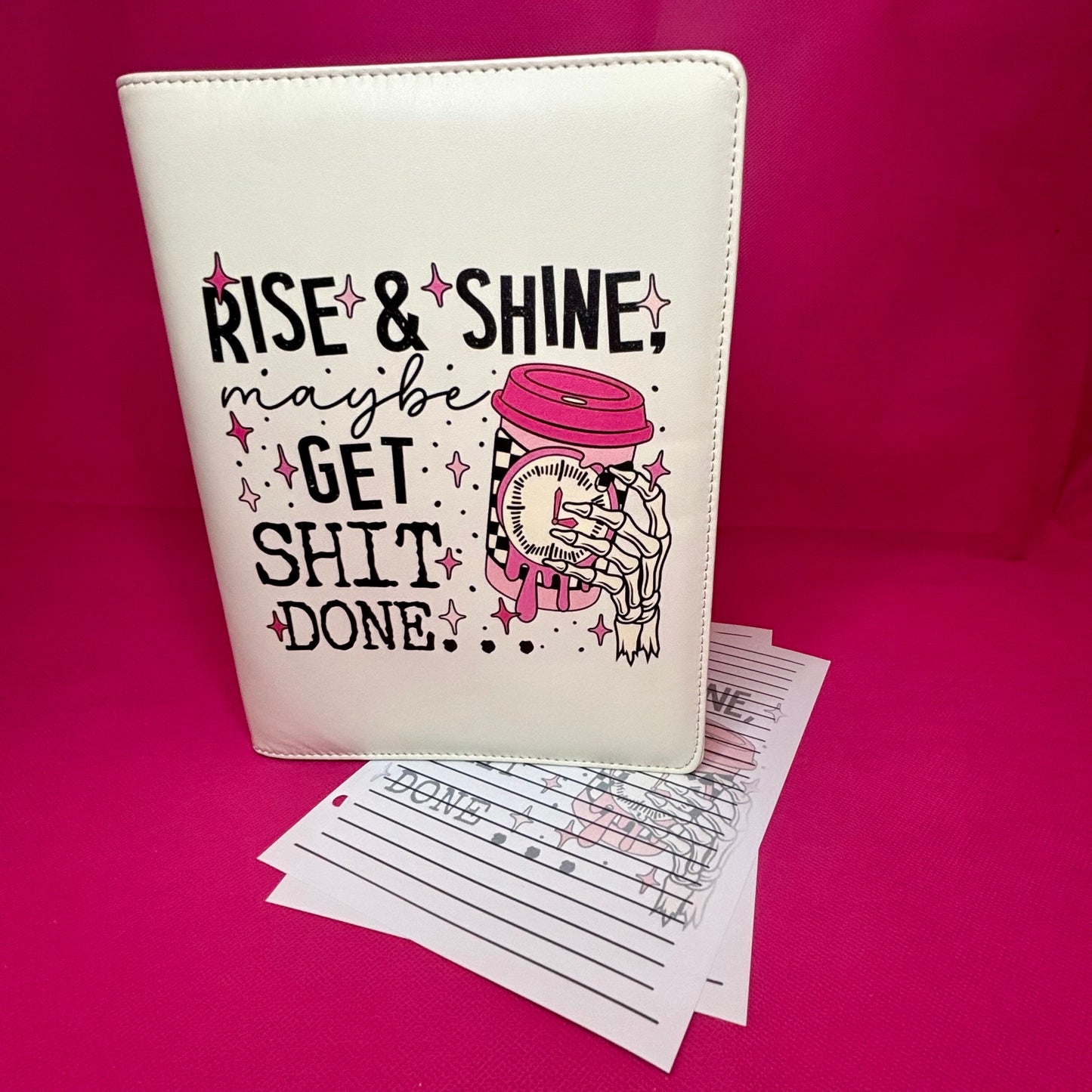 Rise & Shine Binder Bundle - A5 Binder, Matching Paper & Beaded Pen