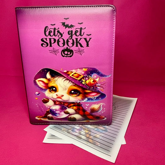 Let's Get Spooky Binder Bundle - A5 Binder, Matching Paper & Beaded Pen