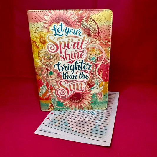 Spirit Shine Binder Bundle - A5 Binder, Matching Paper & Beaded Pen