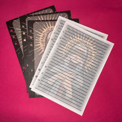 Lady Vengeance Binder Bundle — A5 Binder, Matching Paper & Beaded Pen