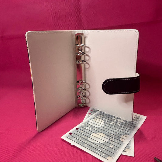Coffee Time A6 Binder Bundle — A6 Binder, Matching Paper & Beaded Pen