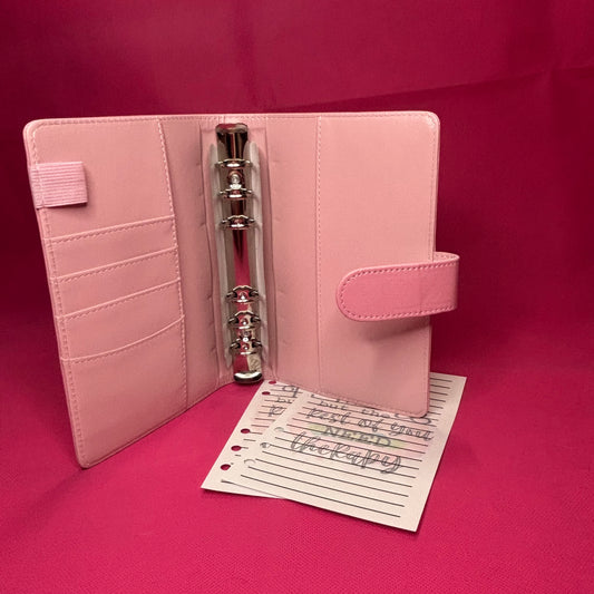 I'm Fine But the Rest of You Need Therapy A6 Binder Bundle — A6 Binder, Matching Paper & Beaded Pen