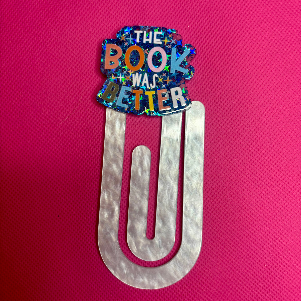 Acrylic Bookmark Paperclip | Oversized Bookmark for Books, Binders & Planners | Unique Designs