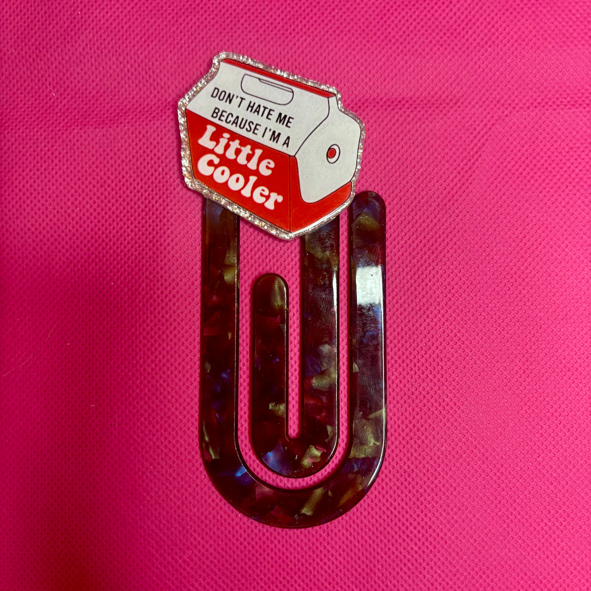 Acrylic Bookmark Paperclip | Oversized Bookmark for Books, Binders & Planners | Unique Designs