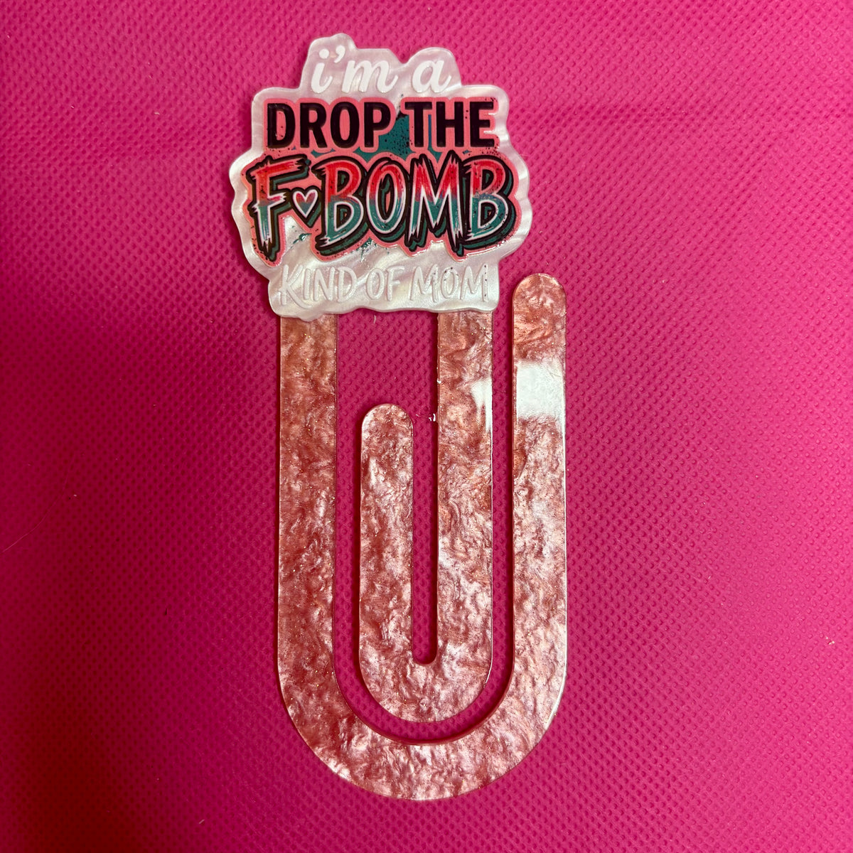 Acrylic Bookmark Paperclip | Oversized Bookmark for Books, Binders & Planners | Unique Designs