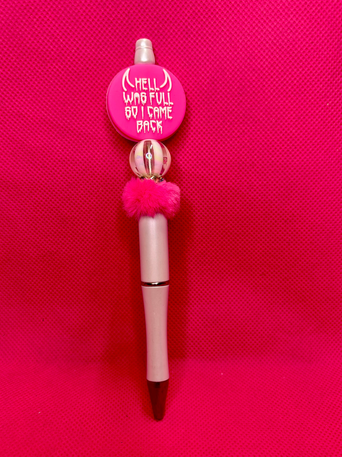 Silicone Bead Pens | Cute, Funny & Themed Focal Designs | Handmade Beaded Pen