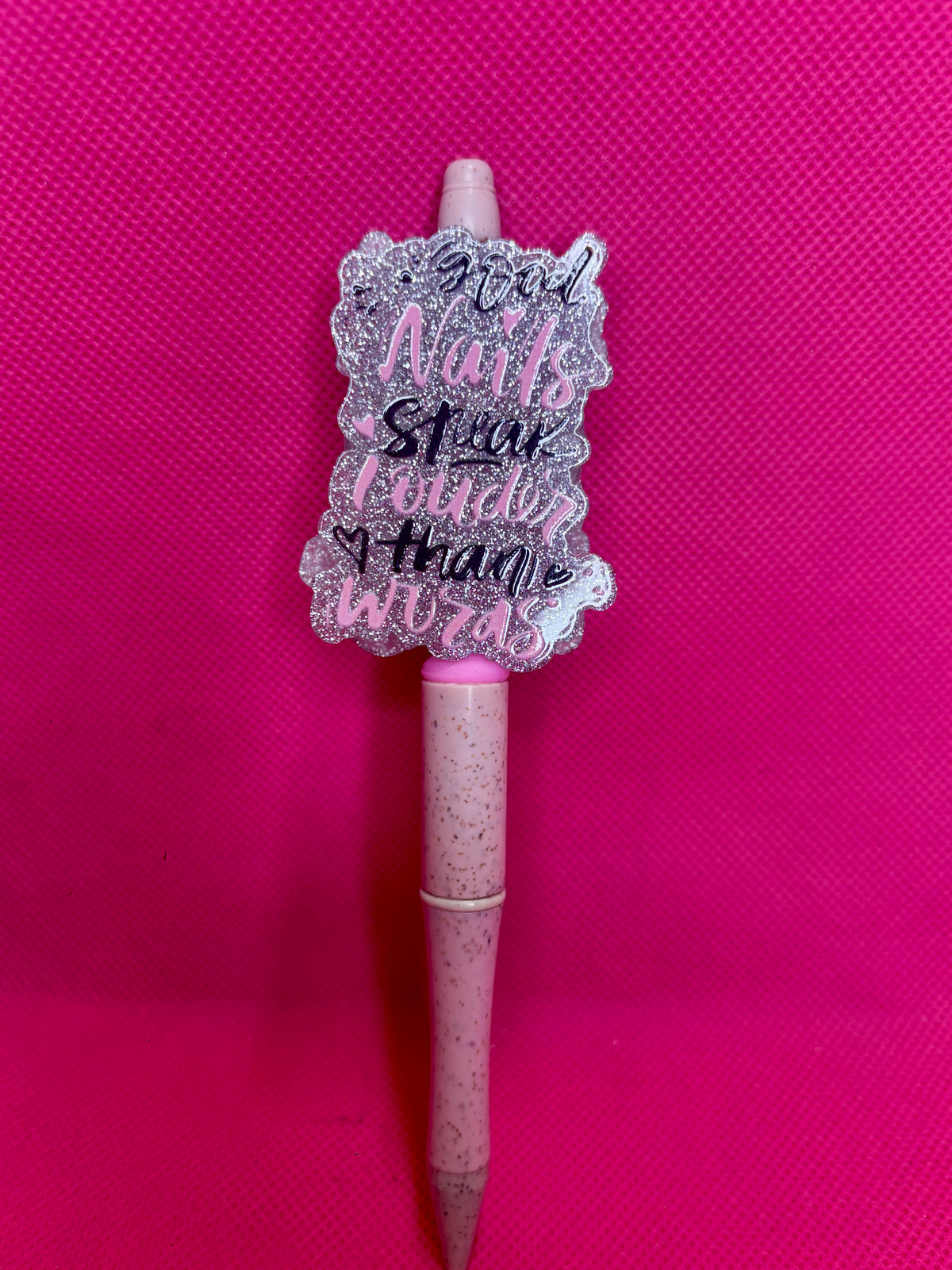 Handmade Cutesy Bead Pens | Two-Sided Acrylic Toppers | Coquette, Soft Aesthetic & Sweet Designs