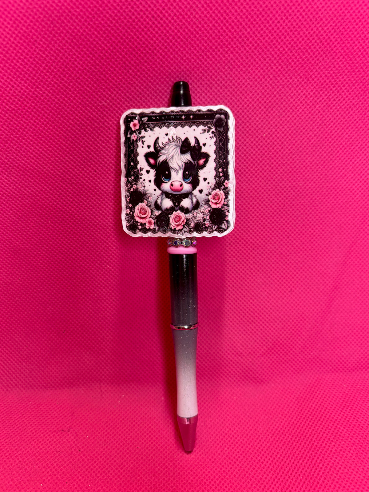 Handmade Cutesy Bead Pens | Two-Sided Acrylic Toppers | Coquette, Soft Aesthetic & Sweet Designs