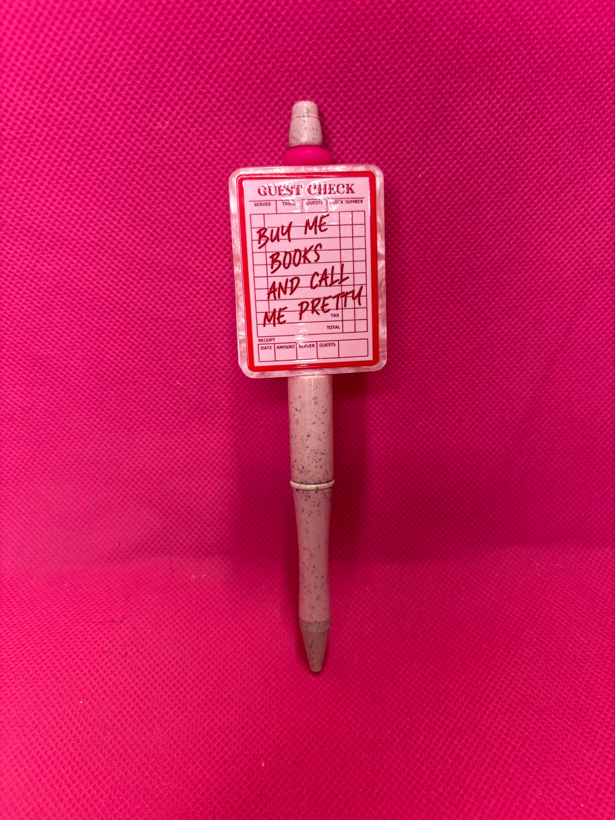 Handmade Bookish Bead Pens | Two-Sided Acrylic Toppers | Book Lover, Romantasy & BookTok Designs