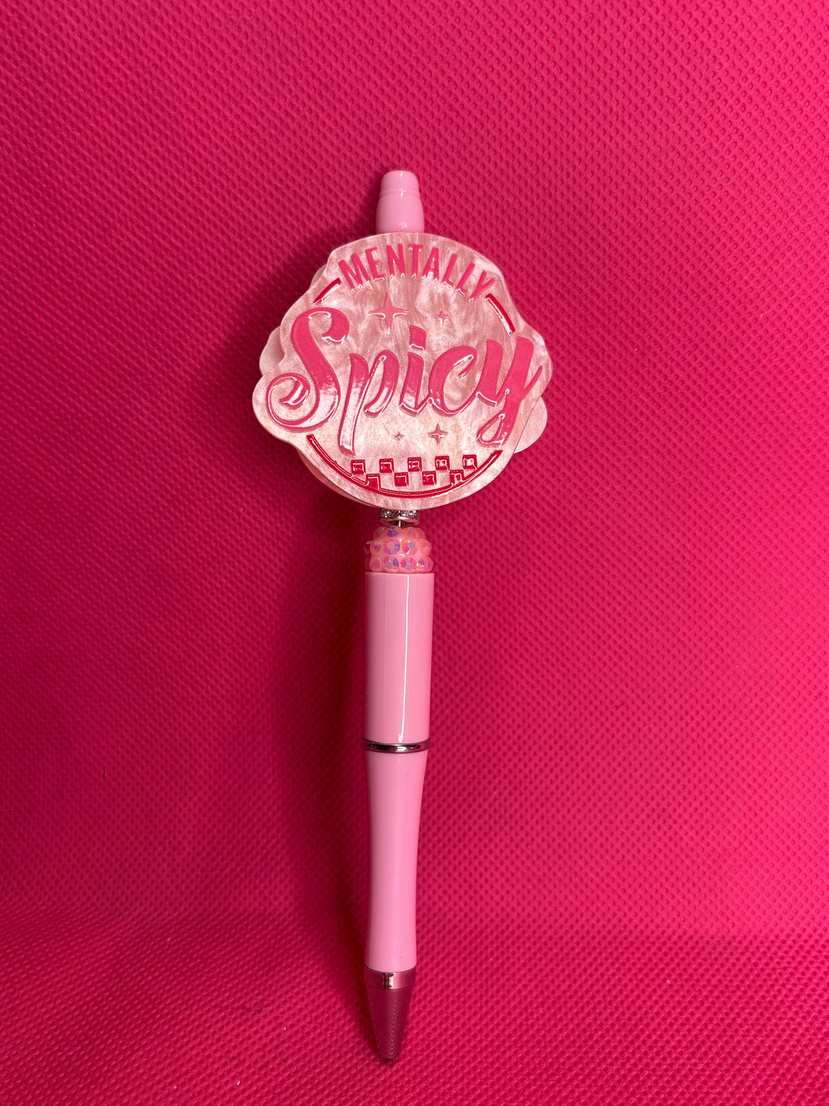 Handmade Sassy Bead Pens | Two-Sided Acrylic Toppers | Adult Humor, Mom Life & "Leave Me Alone" Designs