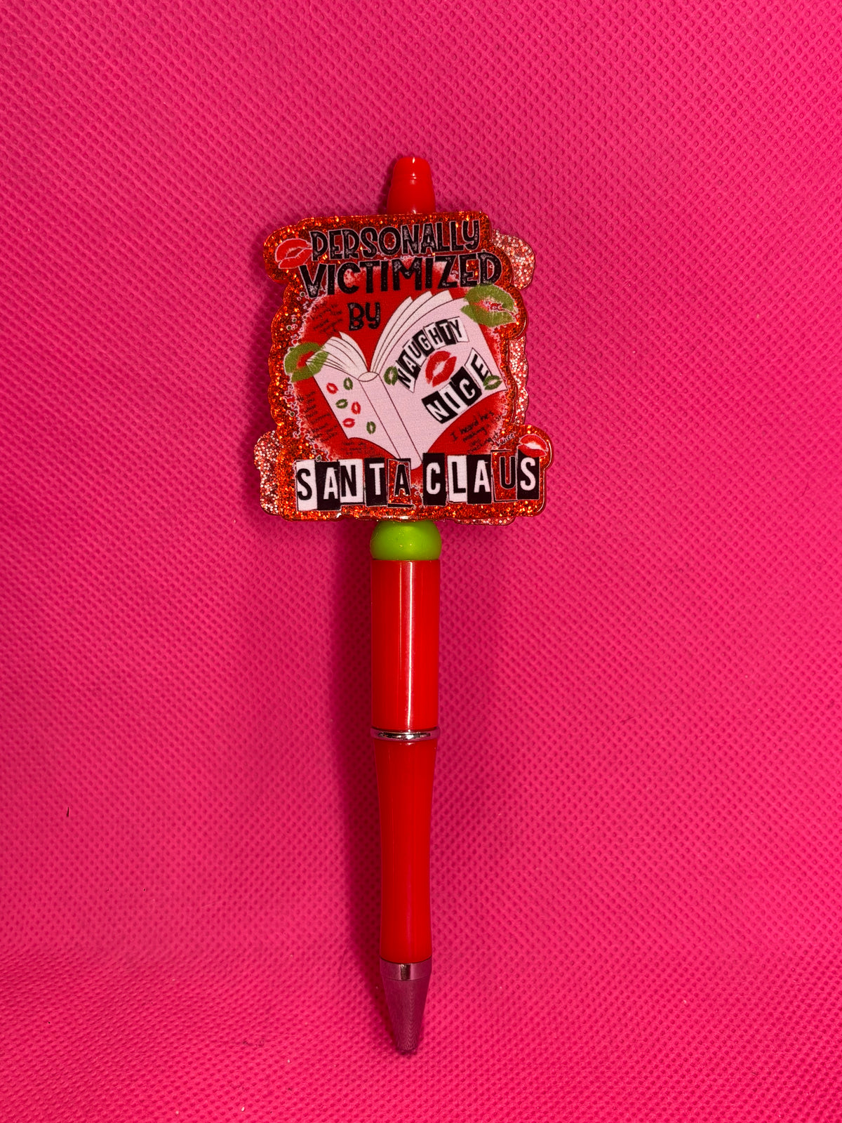 Handmade Cutesy Bead Pens | Two-Sided Acrylic Toppers | Coquette, Soft Aesthetic & Sweet Designs
