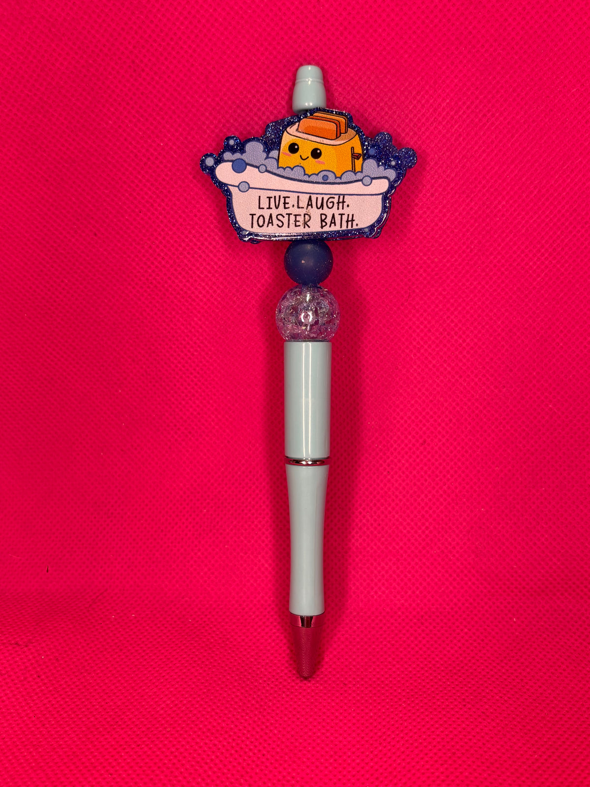 Handmade Sassy Bead Pens | Two-Sided Acrylic Toppers | Adult Humor, Mom Life & "Leave Me Alone" Designs