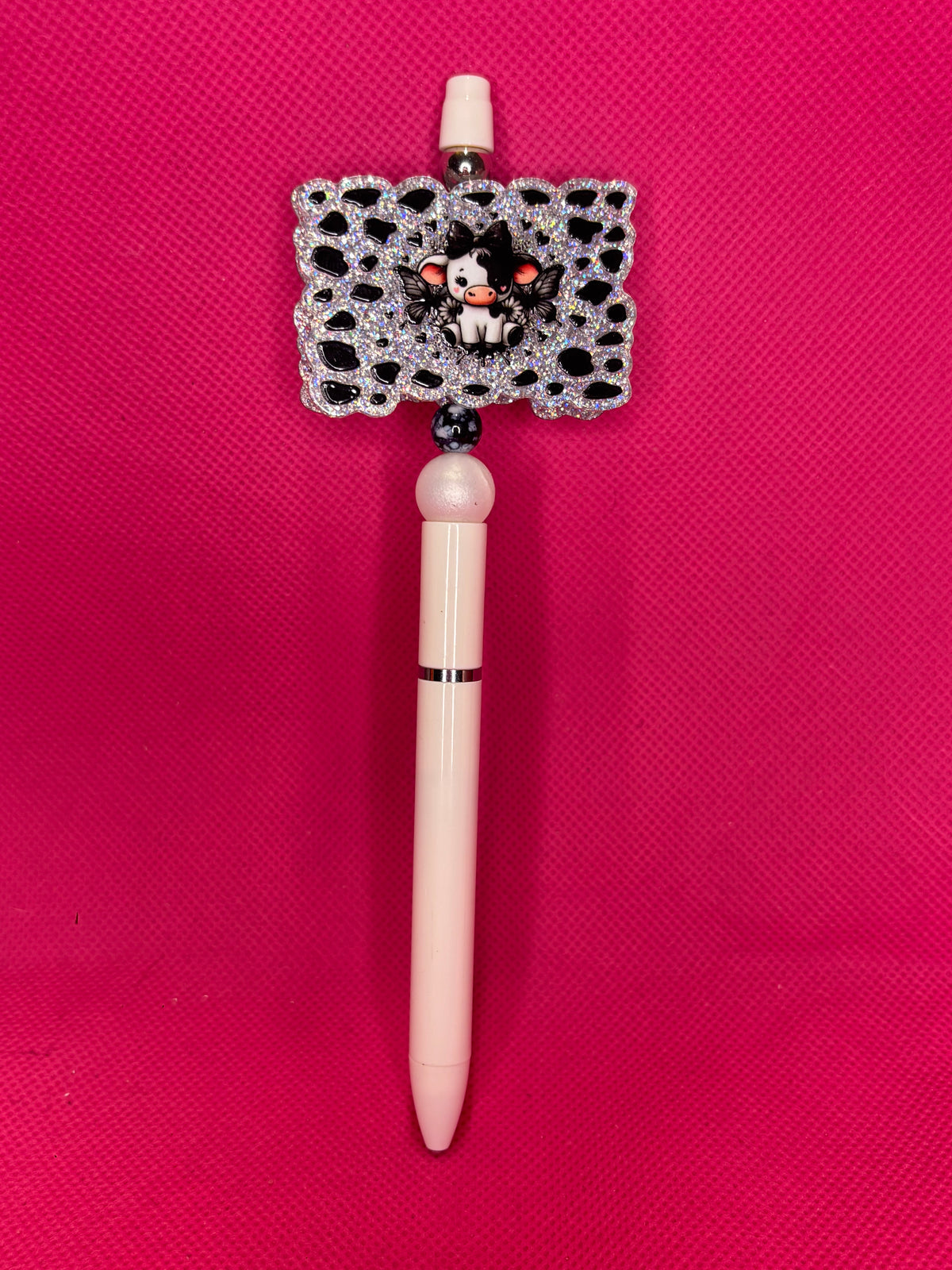Handmade Cutesy Bead Pens | Two-Sided Acrylic Toppers | Coquette, Soft Aesthetic & Sweet Designs