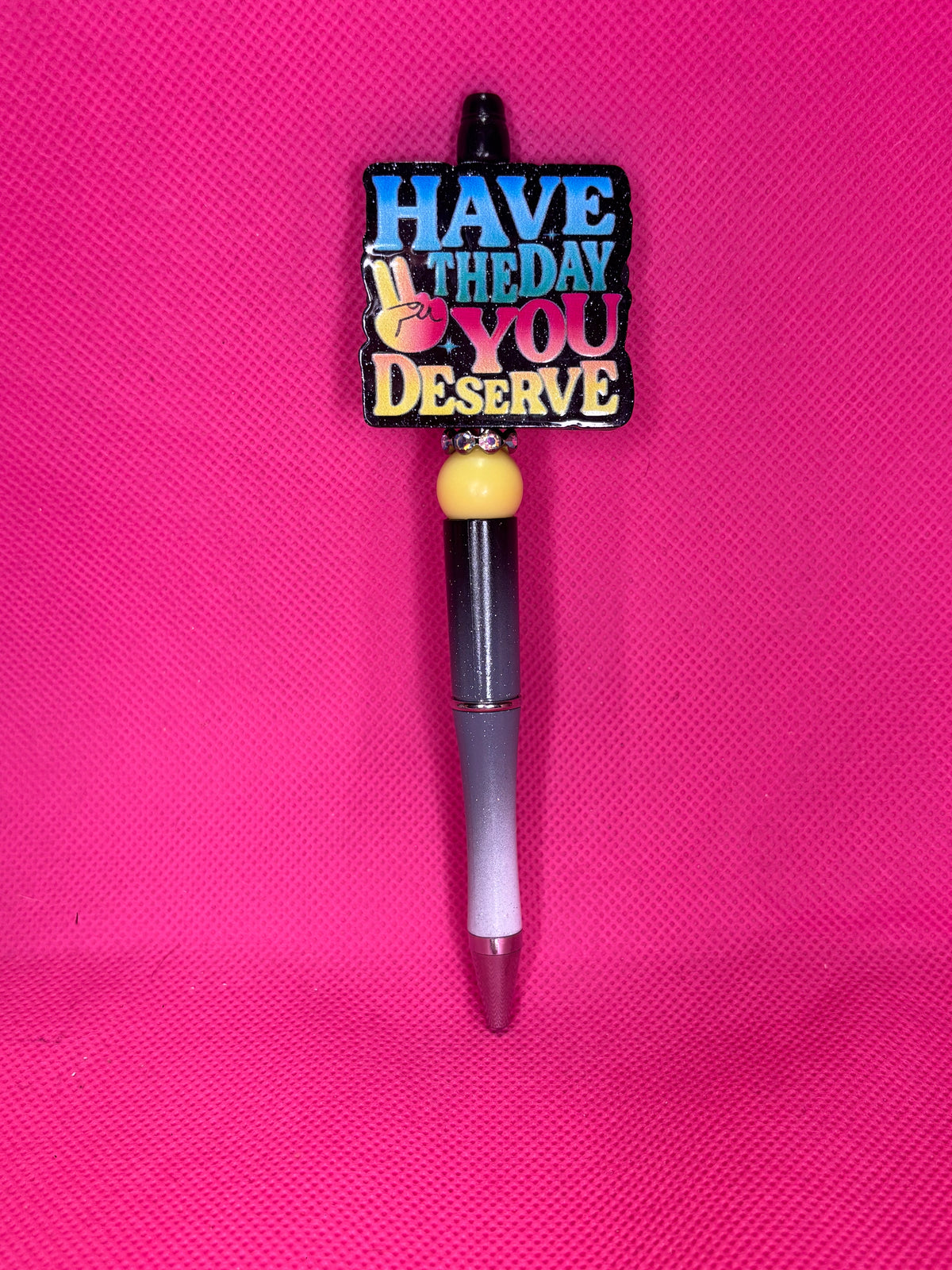 Handmade Sassy Bead Pens | Two-Sided Acrylic Toppers | Adult Humor, Mom Life & "Leave Me Alone" Designs