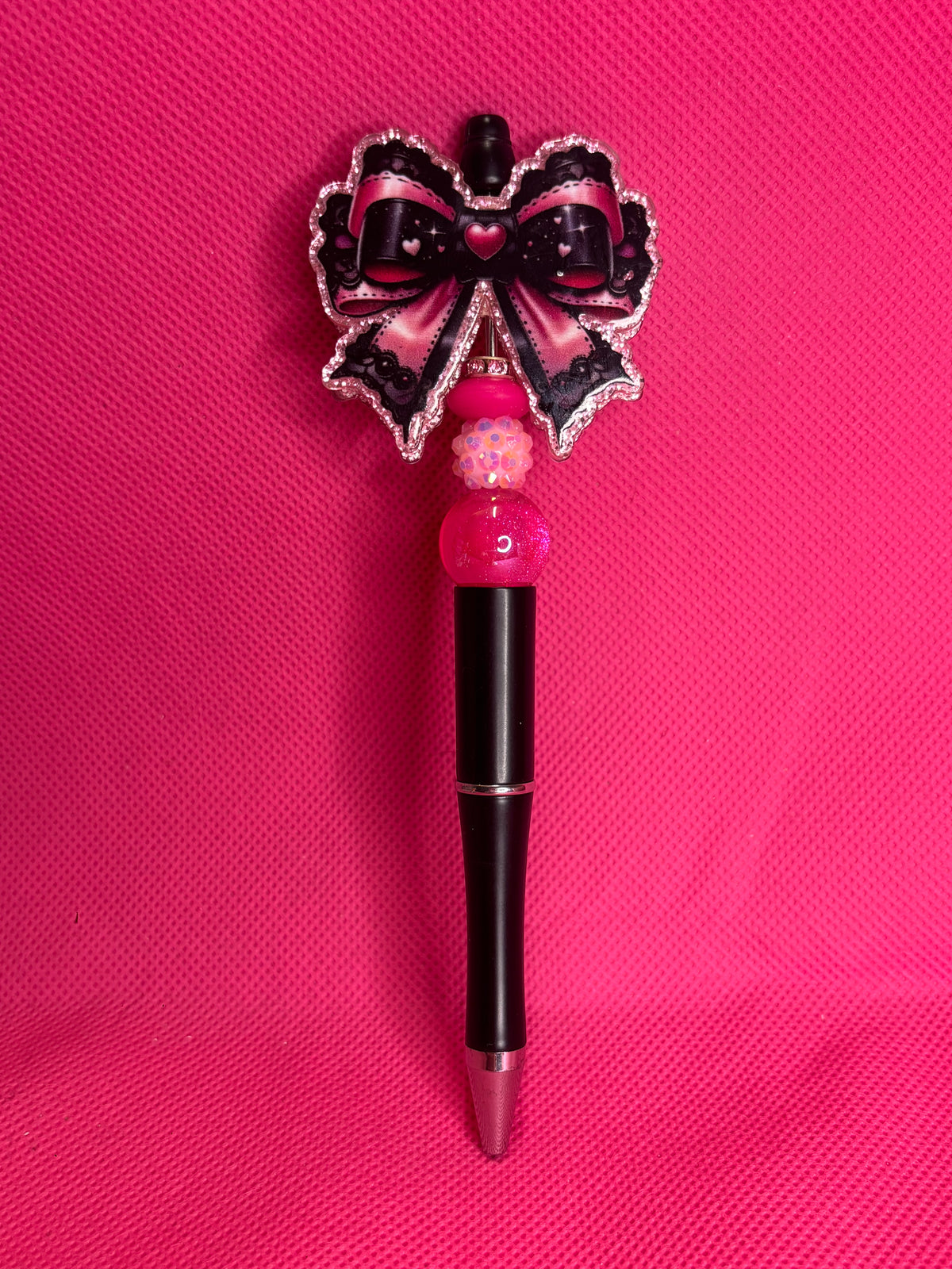 Handmade Halloween Bead Pens | Spooky Cute Two-Sided Acrylic Toppers | Ghost, Pumpkin & Witchy Designs