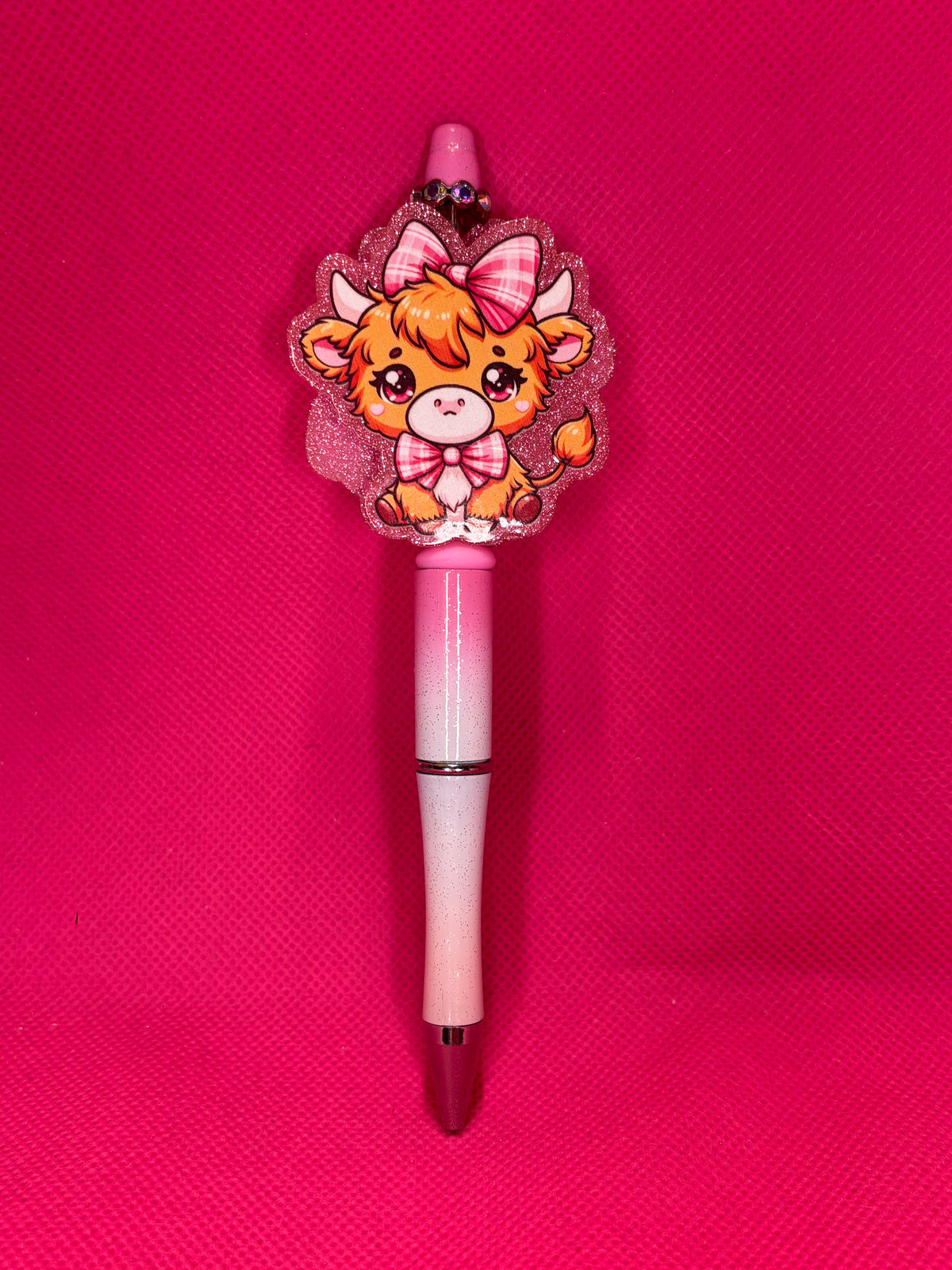 Handmade Cutesy Bead Pens | Two-Sided Acrylic Toppers | Coquette, Soft Aesthetic & Sweet Designs