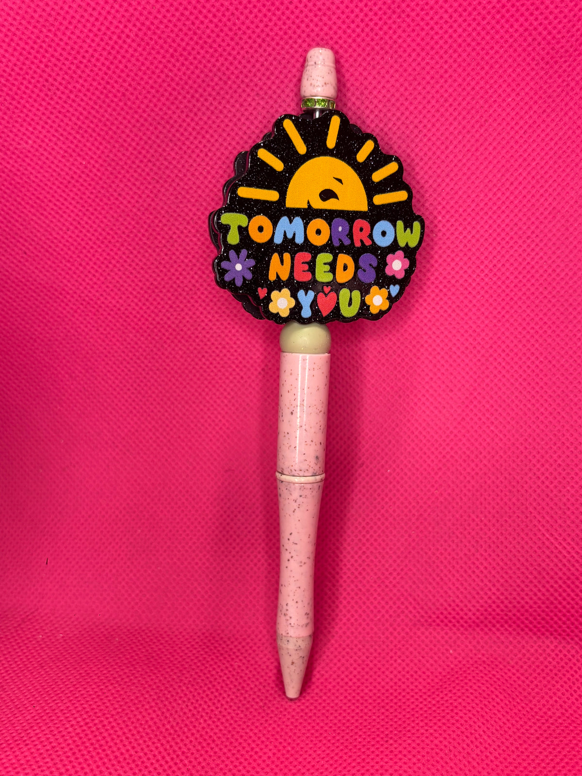 Handmade Cutesy Bead Pens | Two-Sided Acrylic Toppers | Coquette, Soft Aesthetic & Sweet Designs