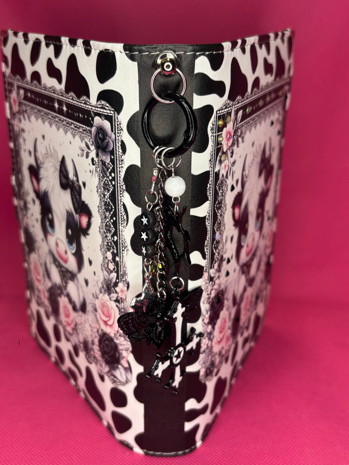 Charm Ring Add-On for Any Binder | Screw-In Loop for Hanging Charms, Danglies & Chains | Silver, Bronze or Black