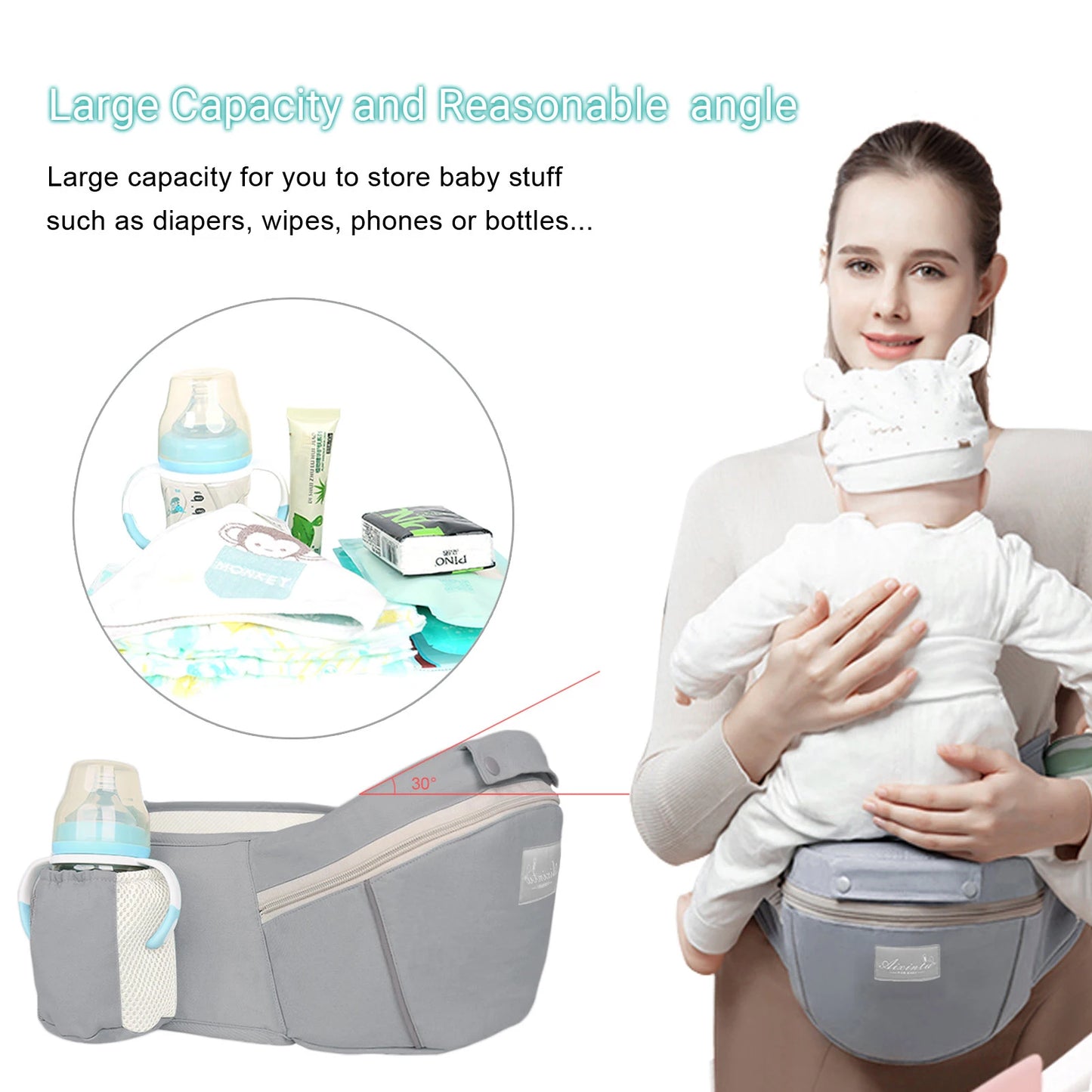 Ergonomic Hip Seat Baby Carrier