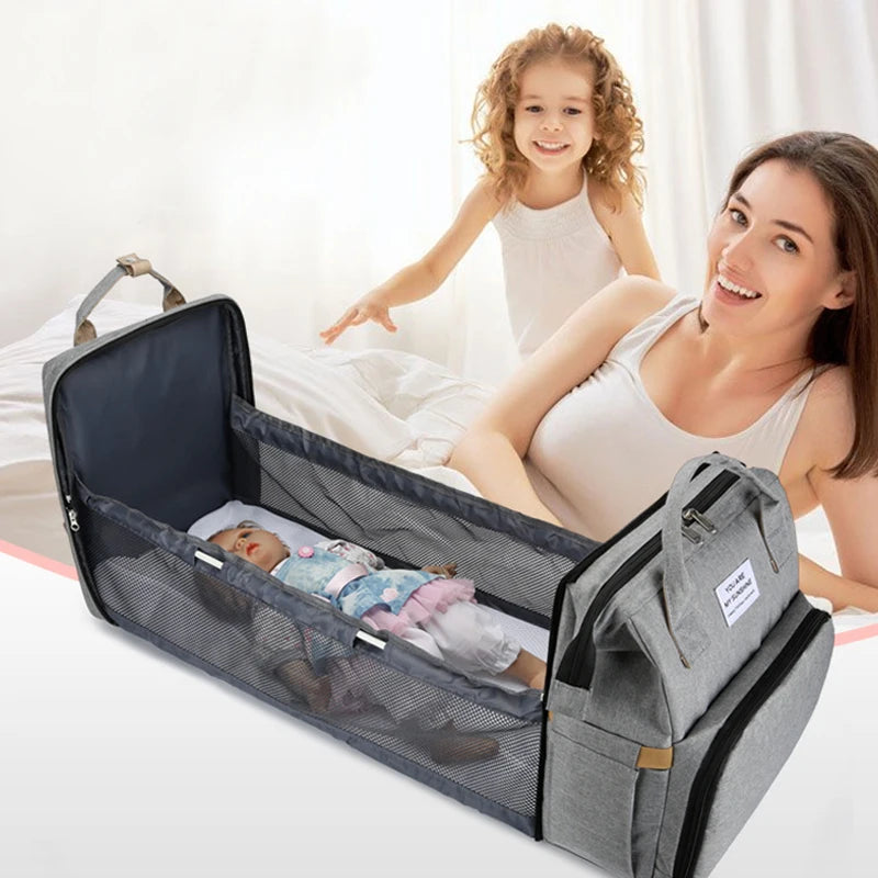 Fold Out Baby Bed/Diaper Bag