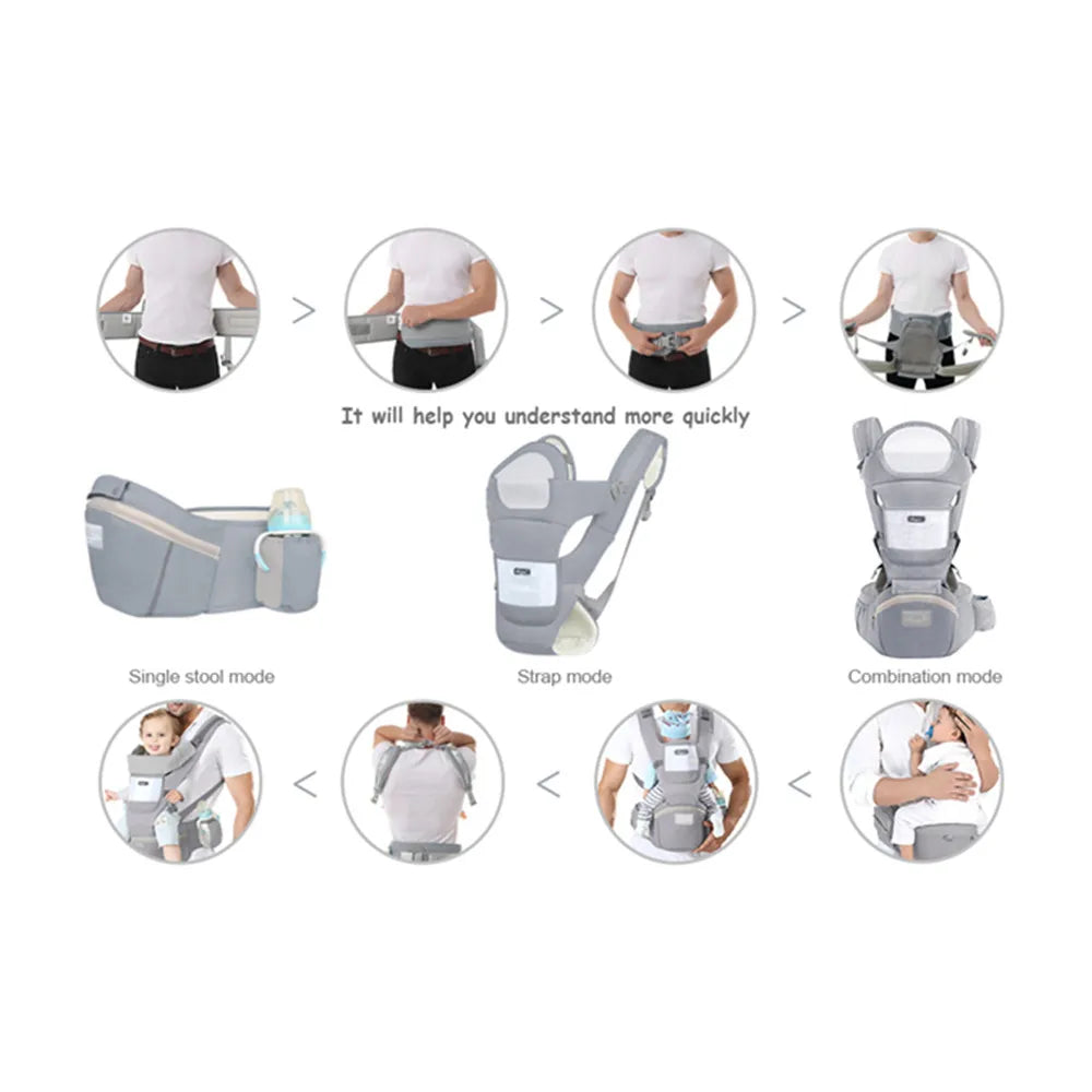 Ergonomic Hip Seat Baby Carrier