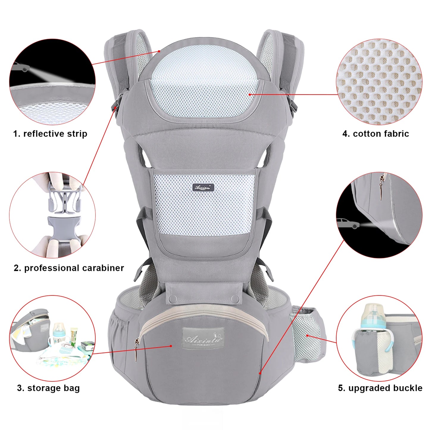 Ergonomic Hip Seat Baby Carrier